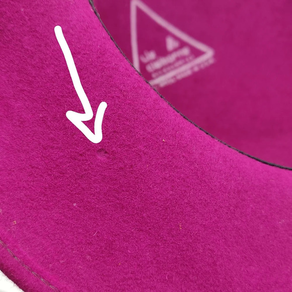 Vintage Liz Claiborne Felt Bowler Villager Hat in Fuschia - Picture 7 of 7